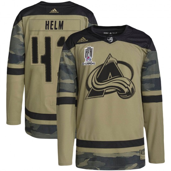 Darren Helm Colorado Avalanche Adidas Youth Authentic Veterans Day Practice  Jersey (Camo)