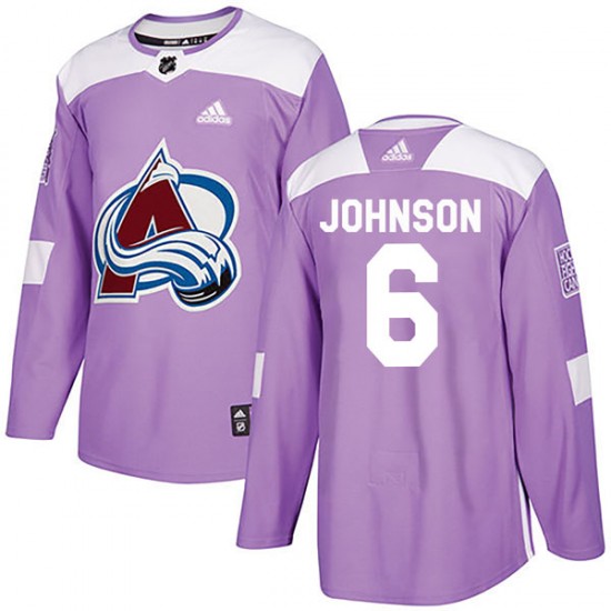 These lavender Hockey Fights Cancer - Colorado Avalanche