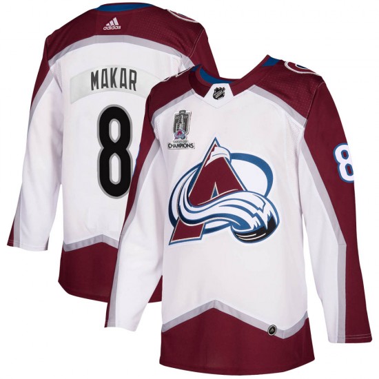 Adidas Men's Cale Makar Colorado Avalanche Men's Authentic Burgundy Home  2022 Stanley Cup Final Patch Jersey