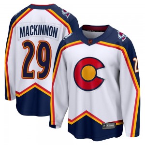 YOUTH-L/XL RETRO NATHAN MacKINNON COLORADO AVALANCHE NHL LICENSED REEBOK  JERSEY