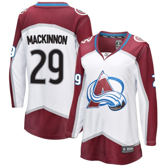 Women's Colorado Avalanche Nathan MacKinnon Fanatics Branded Maroon Home  Breakaway Player Jersey